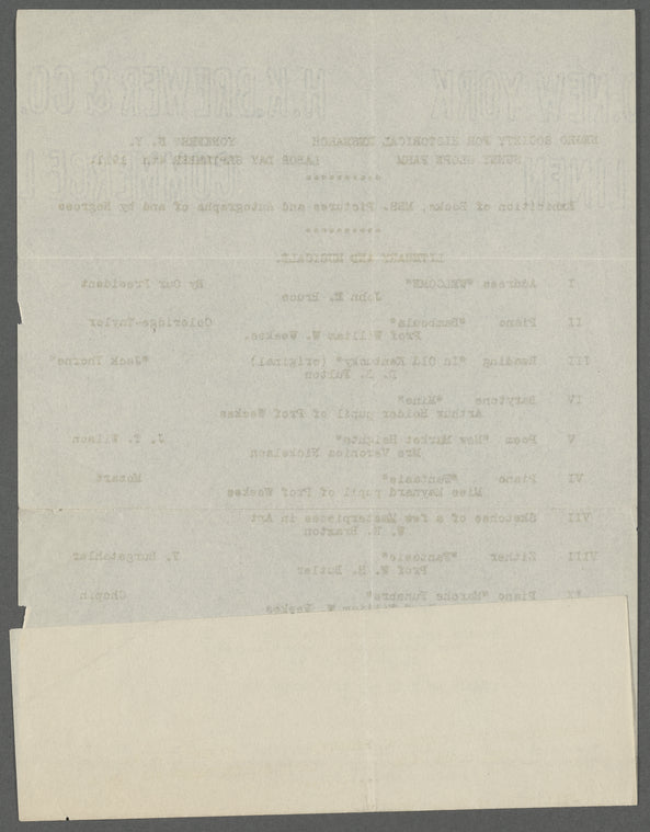 Passenger list, including “Arthur A. Shomburg,” from S.S. Manuel Arnus's voyage to Spain
