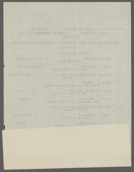 Passenger list, including “Arthur A. Shomburg,” from S.S. Manuel Arnus's voyage to Spain