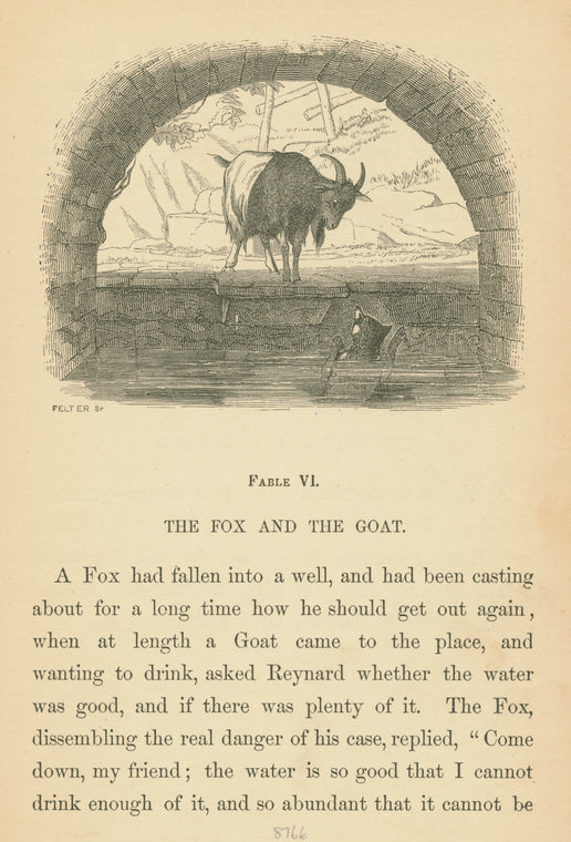 The fox and the goat.