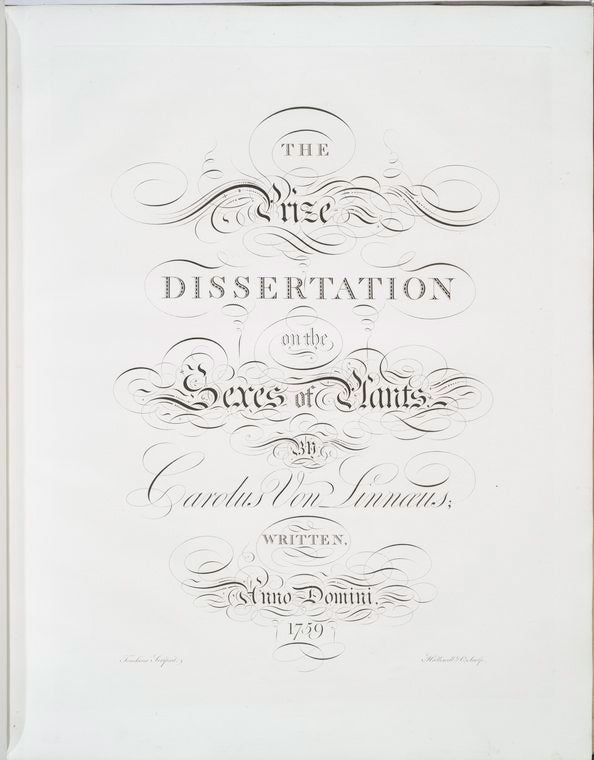 The prize dissertation on the sexes of the plants....
