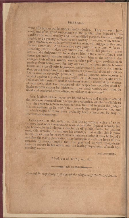 The Georgia justice of peace: containing the duties, powers and authorities of that office, as regulated by the laws now in force in this state, to which is added, a number of warrants, and other precedents, interspersed under their several heads