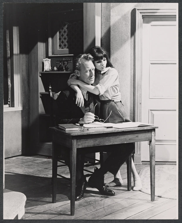 Max Von Sydow and Diana Davila in a 1967 TV movie production of The Diary of Anne Frank