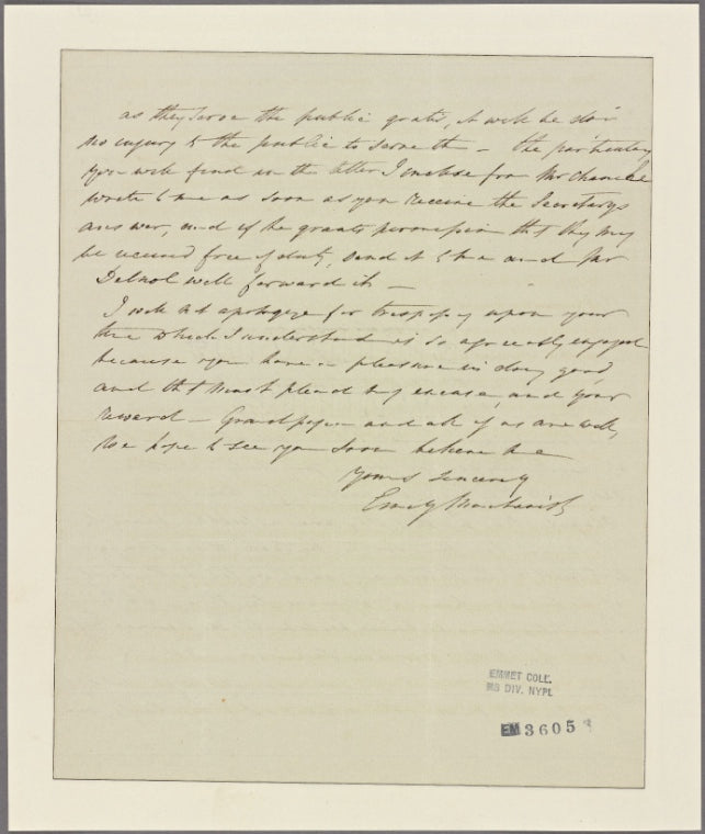 Letter to Count --