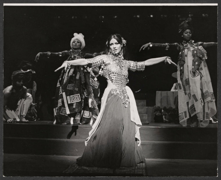 Marisa Mell in the stage production Mata Hari
