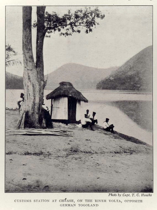 Customs station at Chease, on the River Volta, opposite German Togoland.