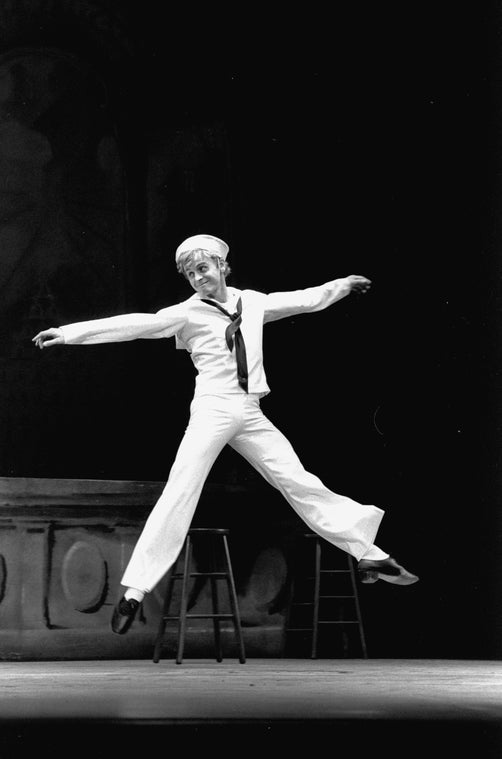 New York City Ballet production of "Fancy Free" with Mikhail Baryshnikov, choreography by Jerome Robbins (New York)