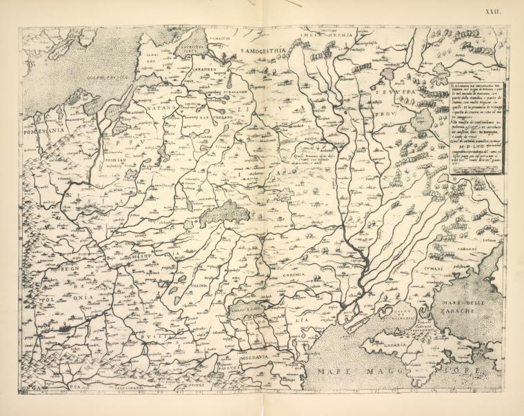 Karta Iugo-Zapadnoi Rossii Ia. Gastal'do 1562g. Tekst str.9