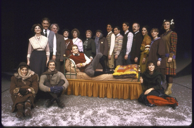 The cast in a scene fr. the Great Lakes Shakespeare Festival's production of the play "A Child's Christmas In Wales." (Cleveland)