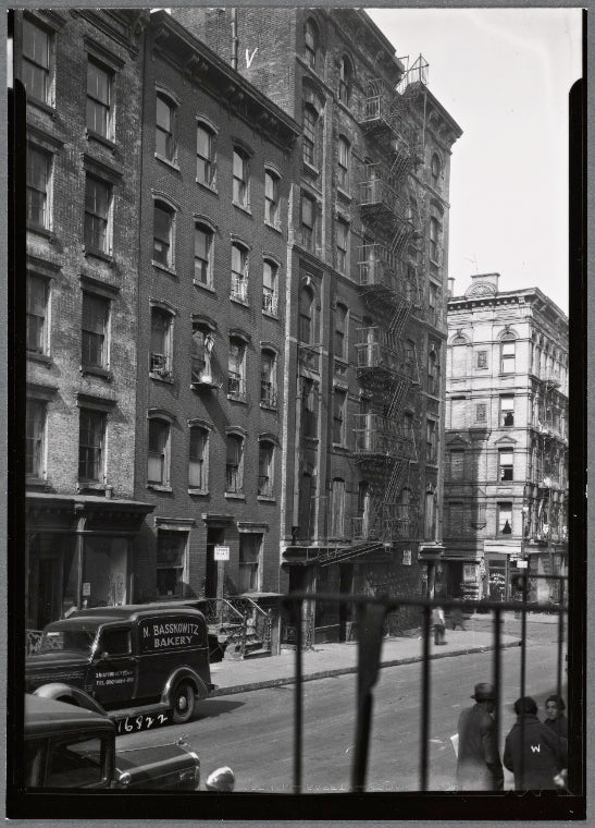 Tenements; L. Sirchuck Paint, N. Basskowitz Bakery truck: Attorney St.- Broome St., Manhattan
