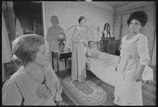 Jean David, Polly Holliday, James Broderick and Ruby Dee in the stage production Wedding Band