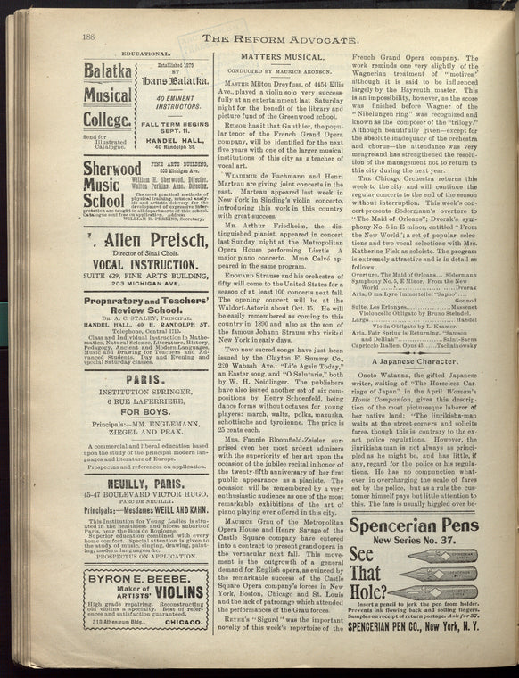 The Reform advocate