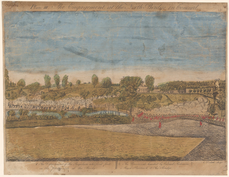 Plate III. The engagement at the North Bridge in Concord