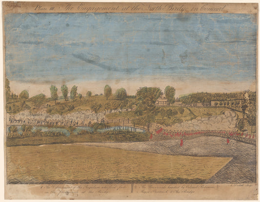 Plate III. The engagement at the North Bridge in Concord