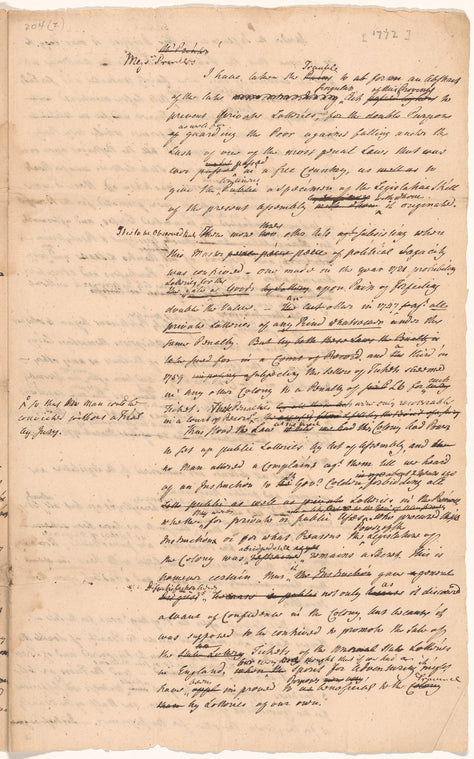 Notes on the Lottery Bill