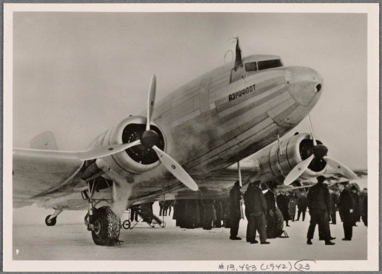 One of the results of the firm economic ties between Germany and Russia was the opening of an air mail line between Berlin and Moscow.  This was the first Soviet airplane (with 21 passenger seats) to land on German soil.