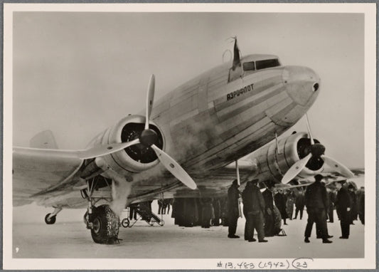 One of the results of the firm economic ties between Germany and Russia was the opening of an air mail line between Berlin and Moscow.  This was the first Soviet airplane (with 21 passenger seats) to land on German soil.