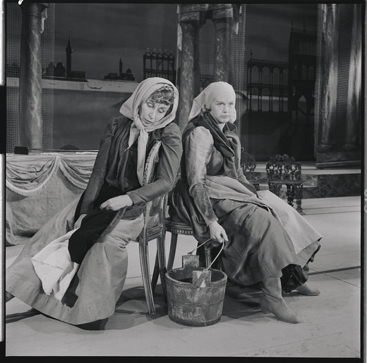 Irra Petina and Barbara Cook in the 1956 stage production Candide
