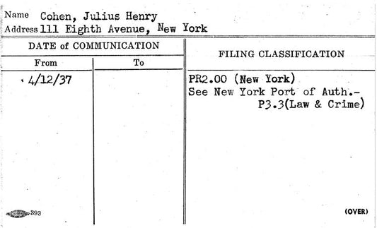 Cohen, Julius Henry
