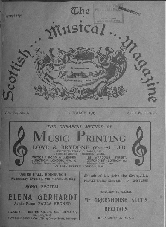 The Scottish musical magazine
