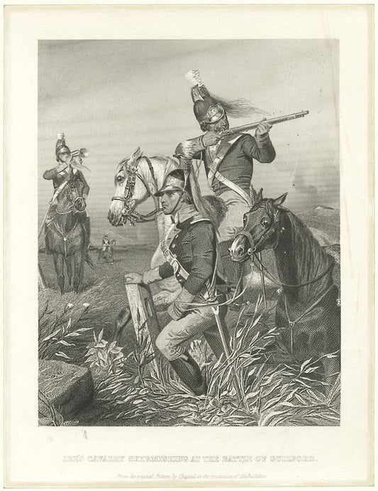 Lee's cavalry skirmishng at the Battle of Guilford.
