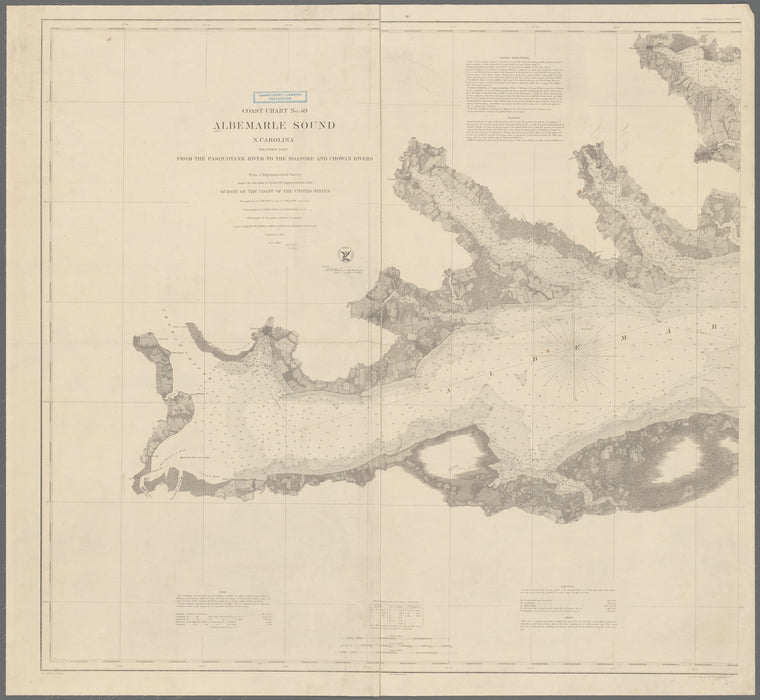 Albemarle Sound, N. Carolina, western part : from the Pasquotank River to the Roanoke and Chowan rivers