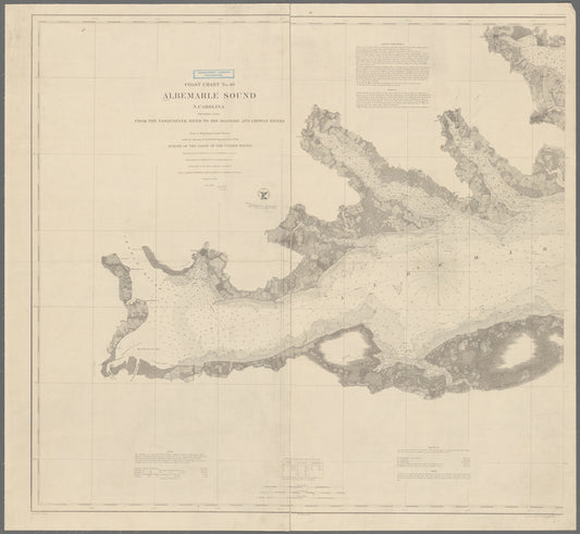 Albemarle Sound, N. Carolina, western part : from the Pasquotank River to the Roanoke and Chowan rivers
