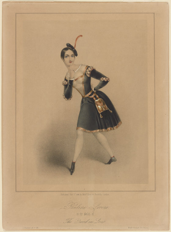 Pauline Leroux, in the ballet of The devil in love