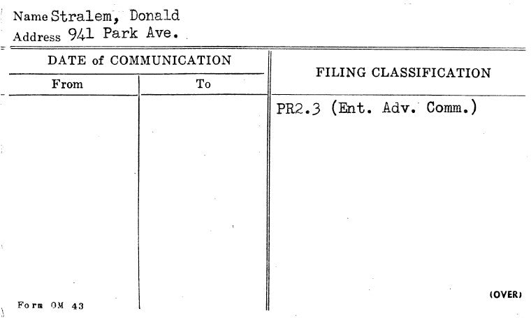 Stralem, Donald