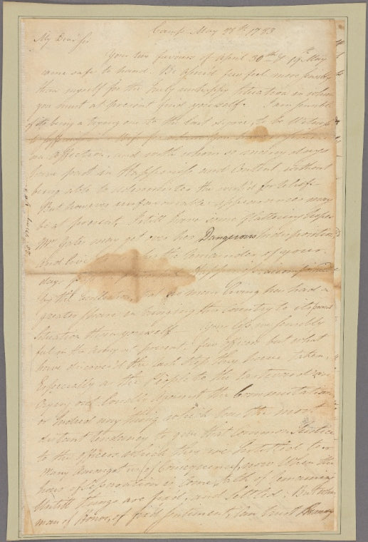 Letter to [Horatio Gates.]