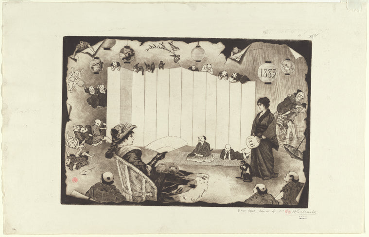 Calendar for 1883: fantaisie franco-japonaise