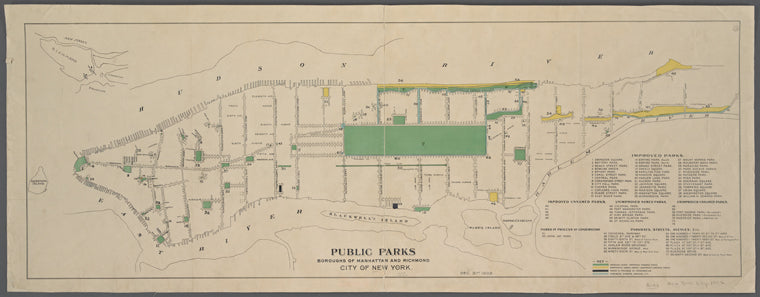 Public parks boroughs of Manhattan and Richmond: City of New York