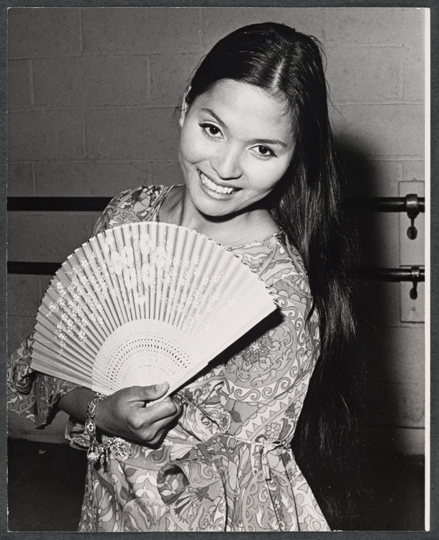 Eleanor Calbes in rehearsal for the stage production Lovely Ladies, Kind Gentlemen