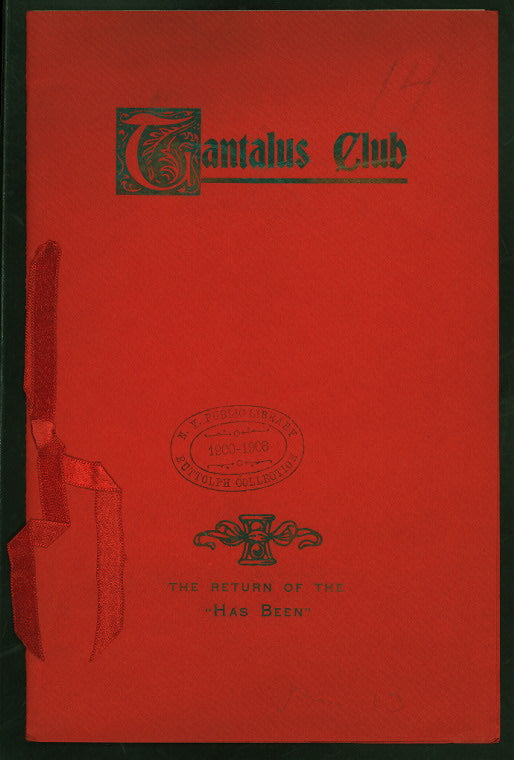 DINNER TO MEMBERS OF TANTALUS CLUB [held by] SANUEL L. POWERS [at] "THE ARLINGTON, WASHINGTON, D.C." (HOTEL;)