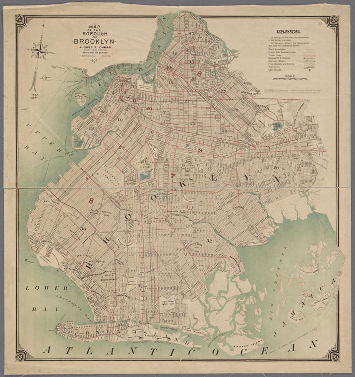 Map of the borough of Brooklyn, 1902