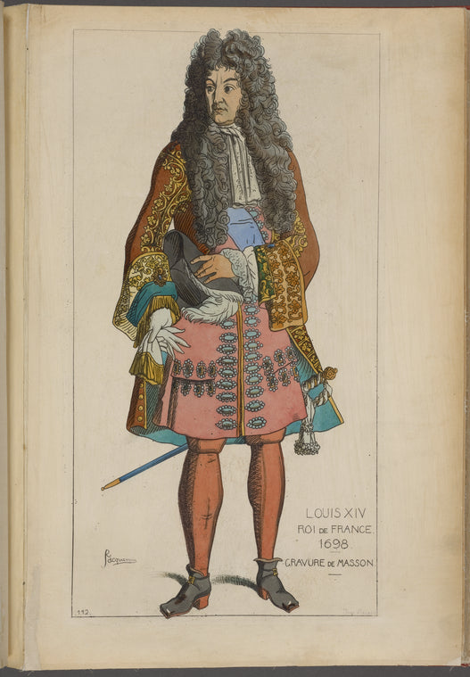 Louis XIV roi de France. 1698. Gravure de Masson.