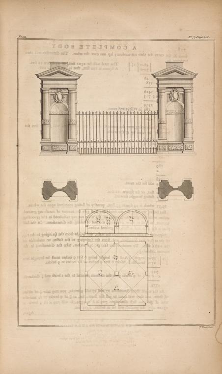 Piers at Holland-house by Inigo Jones, with the mensuration of groined arches.