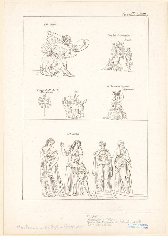 Germanic tribes from the column of Antoniuns, etc. 2nd cen. A.D