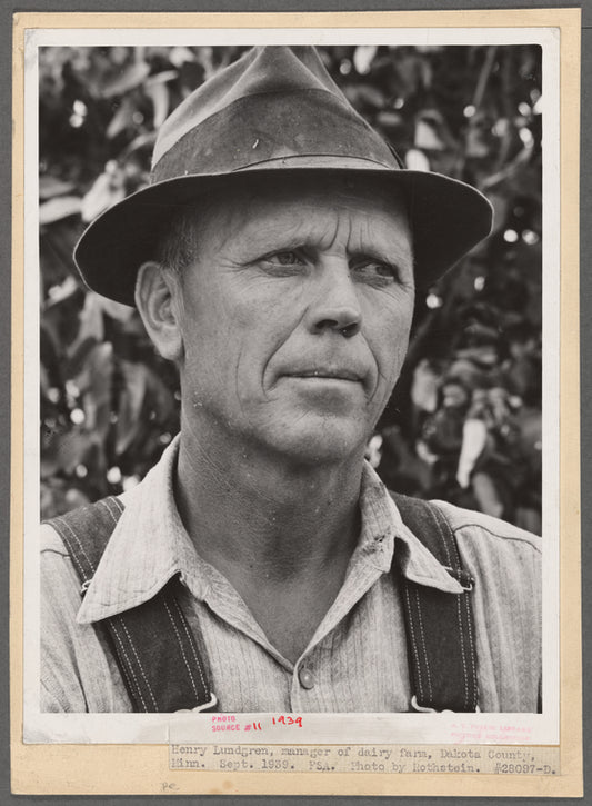 Henry Lundgren, manager of dairy farm. Dakota County, Minnesota