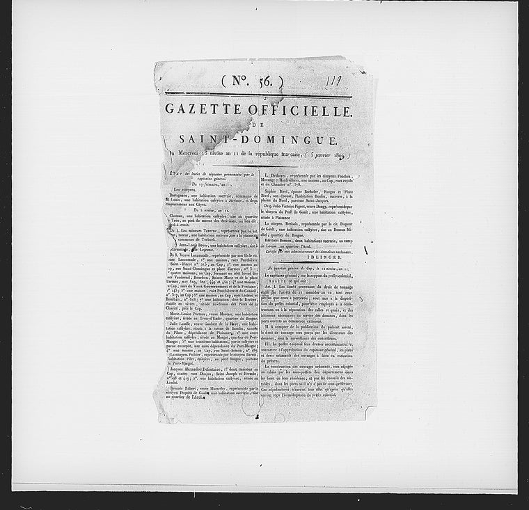 Gazette officielle de St. Domingue