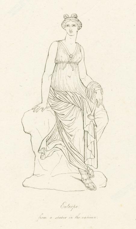 Euterpe, from a statue in the vatican