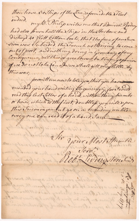 Livingston, Robert, Junr., to Abraham Yates Junr