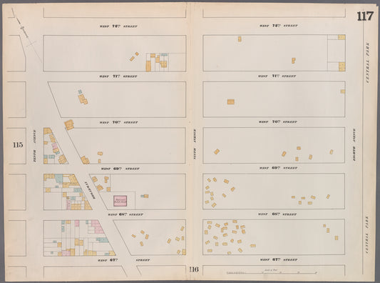 Map bounded by West 72nd Street, Eighth Avenue, West 67th Street, Tenth Avenue
