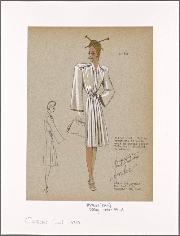 Fitted coat.