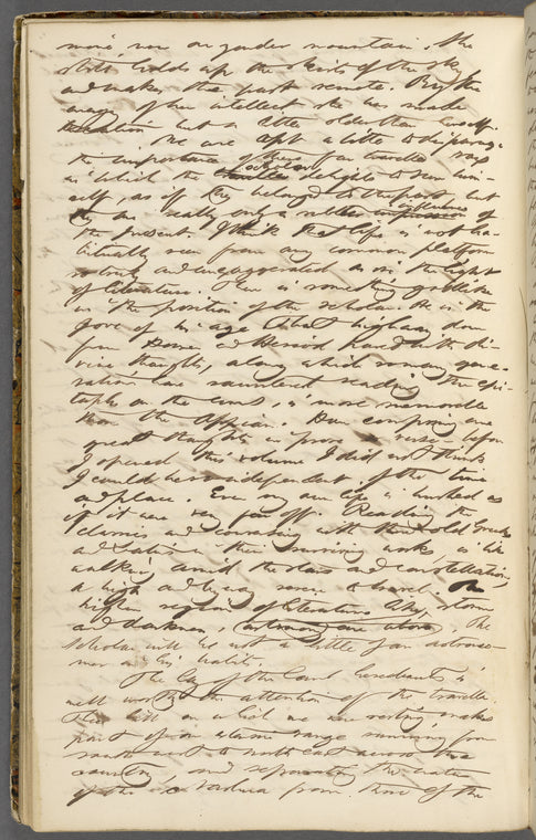 A Walk to Wachusett. Holograph draft, dated 1842.