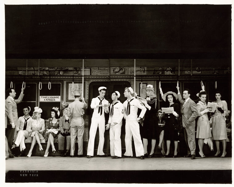 Cris Alexander, Adolph Green, and John Battles in the stage production On the Town
