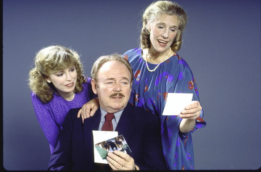 Actors (L-R) Linda Cook, Carroll O'Connor and Frances Sternhagen in a publicity shot from the Broadway play "Home Front." (New York)