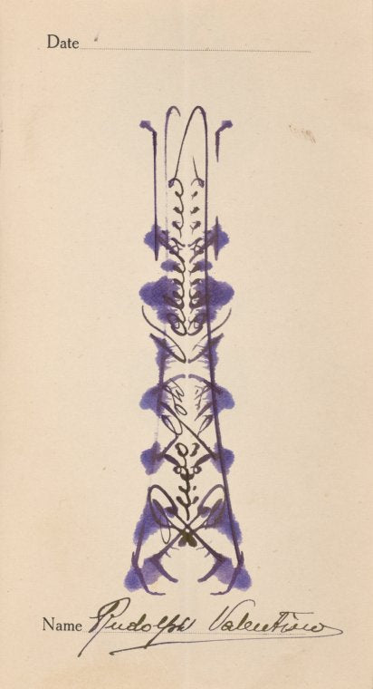 Autograph of Rudolph Valentino