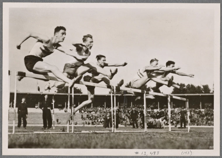The Hitler Youth held their Summer War Games in the great stadium in Breslau. They showed that sports, as a permanent part of German life, go on despite the war