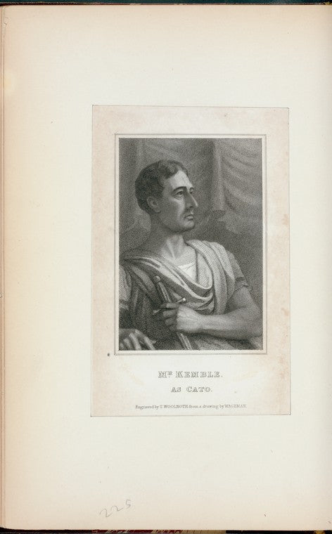 Mr. Kemble as Cato.