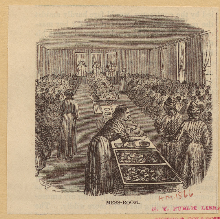 Workhouse on Blackwell's Island : Mess-room
